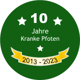 JahreKranke Pfoten  2013  - 2023